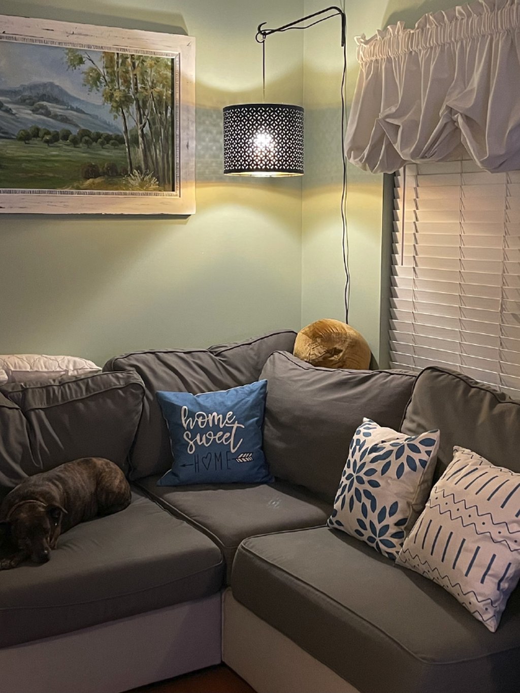Light over couch